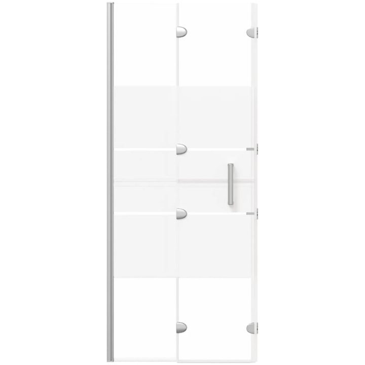 Duschvägg vikbar ESG vit vidaXL 120 x 140 cm – bild 5