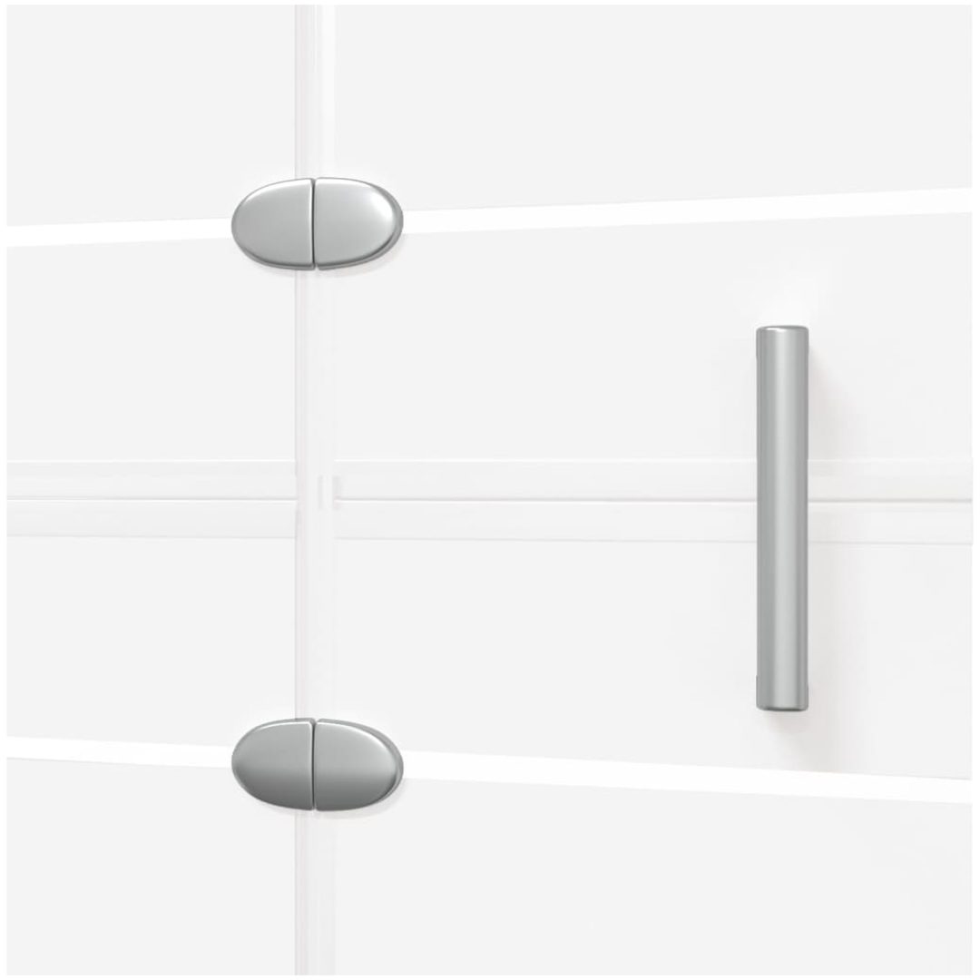 Duschvägg vikbar ESG vit vidaXL 120 x 140 cm – bild 6