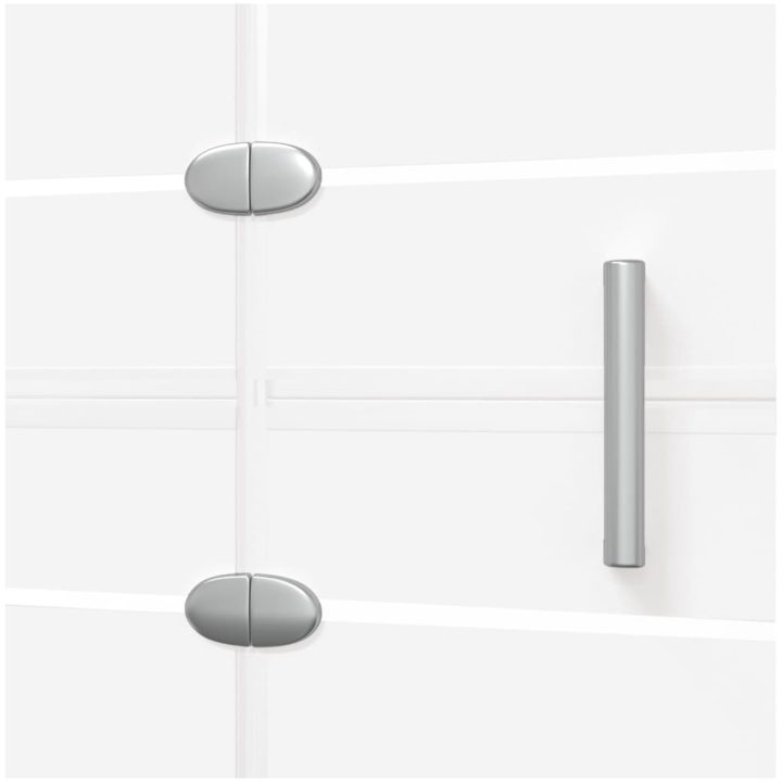 Duschvägg vikbar ESG vit vidaXL 120 x 140 cm – bild 6