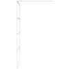 Duschvägg vit klart ESG-glas vidaXL 115 x 195 cm – miniatyr 4