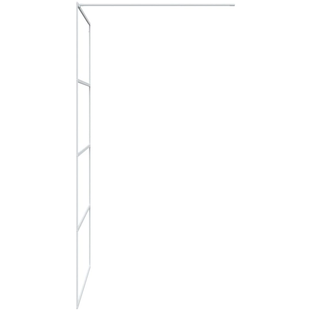 Duschvägg vit klart ESG-glas vidaXL 115 x 195 cm – bild 4