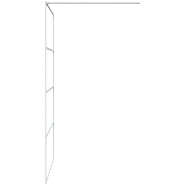 Duschvägg vit klart ESG-glas vidaXL 115 x 195 cm – bild 4