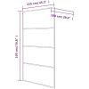 Duschvägg vit klart ESG-glas vidaXL 115 x 195 cm – miniatyr 7