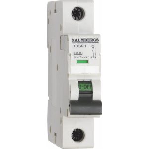 Dvärgbrytare Malmbergs, 20A, 1P, C-Typ MALMBERGS