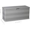 Dynbox 117x45x56 cm grå vidaXL – miniatyr 8