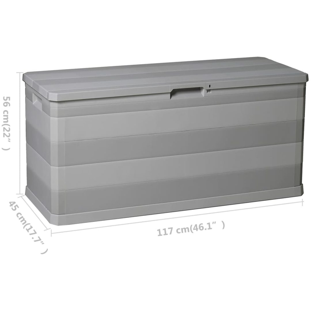 Dynbox 117x45x56 cm grå vidaXL – bild 8