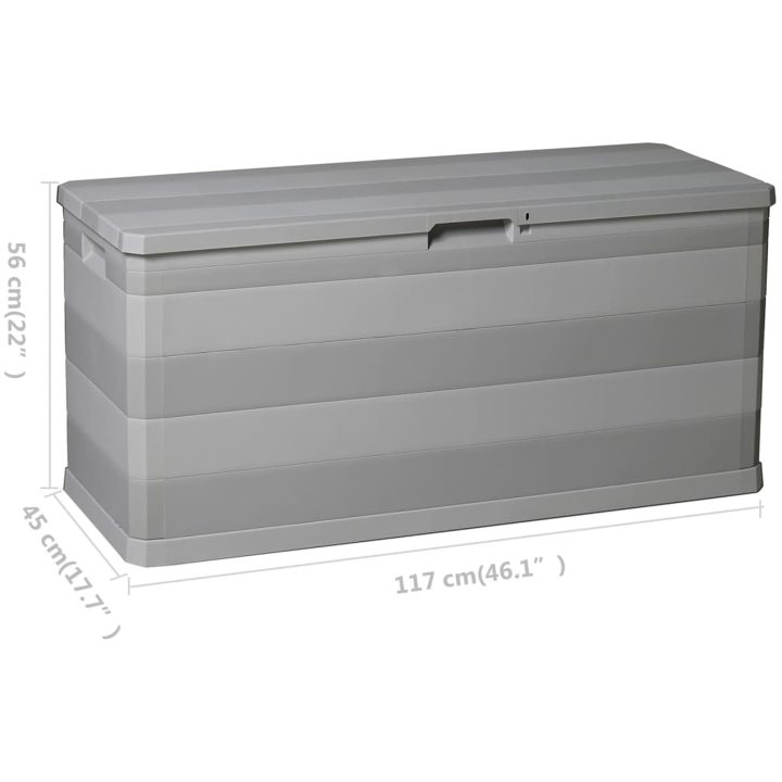 Dynbox 117x45x56 cm grå vidaXL – bild 8