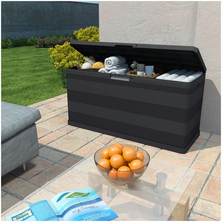 Dynbox 117x45x56 cm svart vidaXL – bild 2