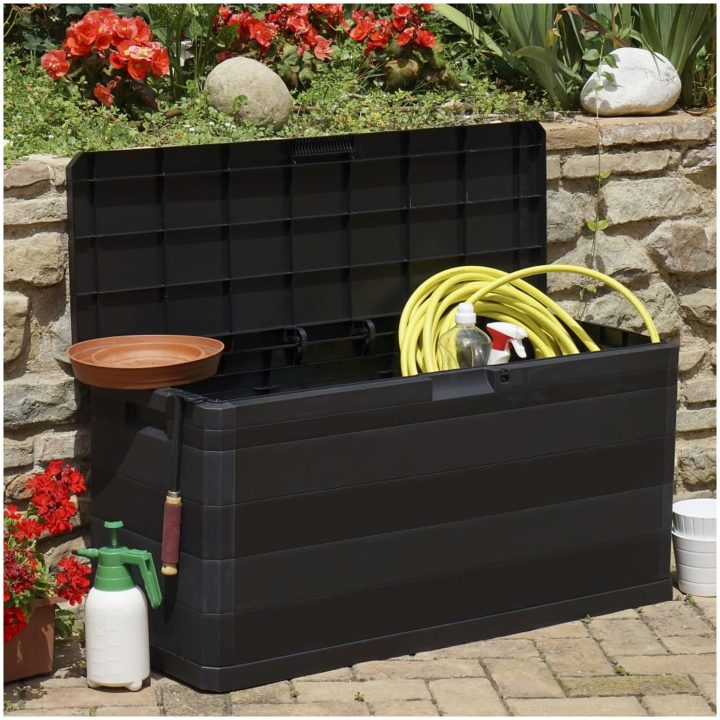 Dynbox 117x45x56 cm svart vidaXL – bild 3