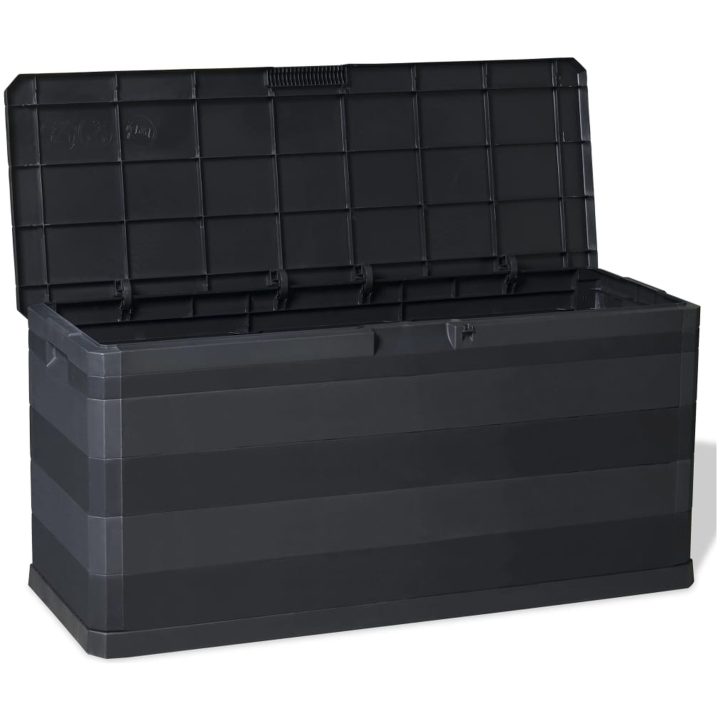 Dynbox 117x45x56 cm svart vidaXL – bild 7