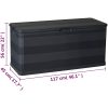 Dynbox 117x45x56 cm svart vidaXL – miniatyr 8