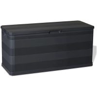 Dynbox 117x45x56 cm svart vidaXL