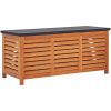 Dynbox 117x50x55 cm massivt eukalyptusträ vidaXL 117 x 55 x 50 cm – miniatyr 2