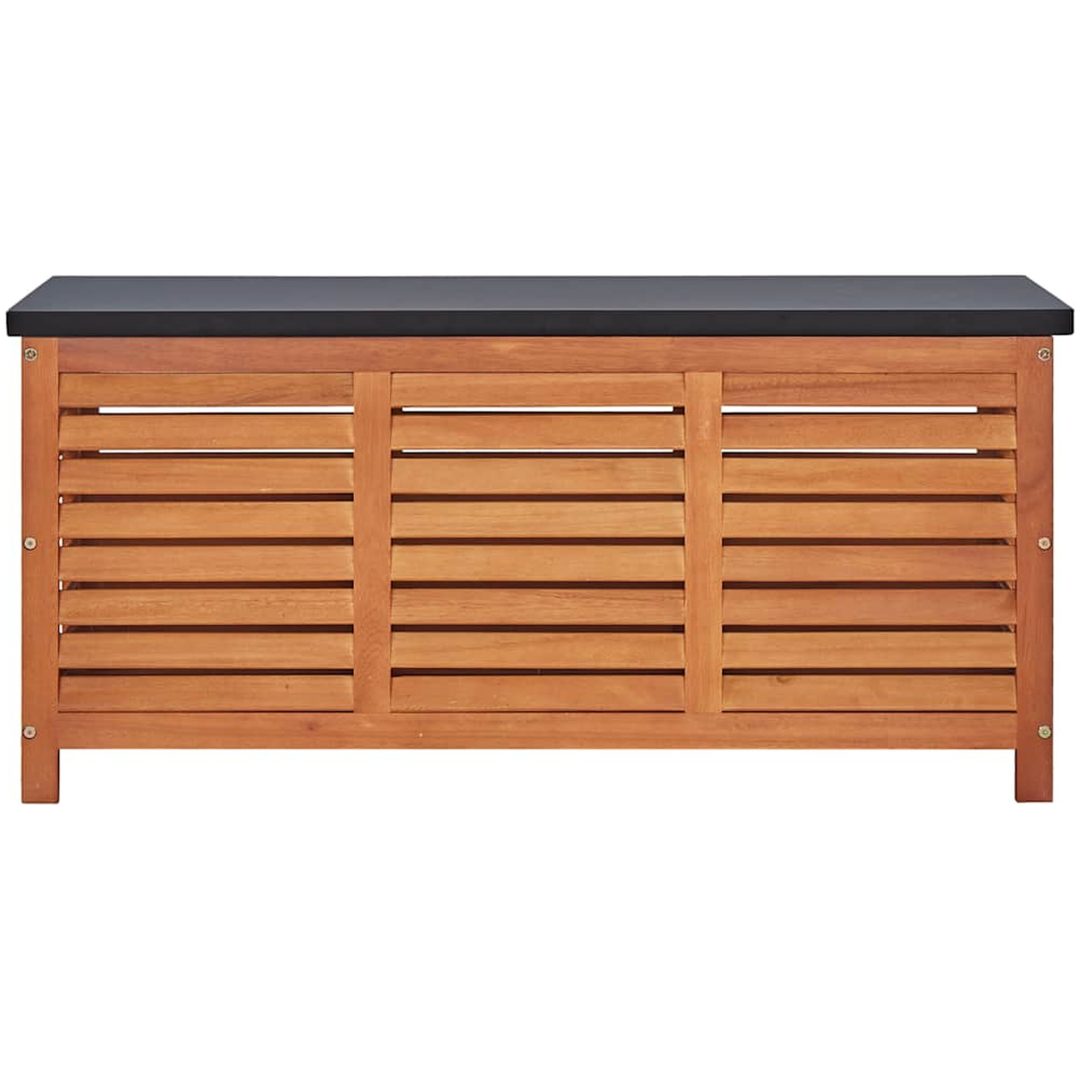 Dynbox 117x50x55 cm massivt eukalyptusträ vidaXL 117 x 55 x 50 cm – bild 3
