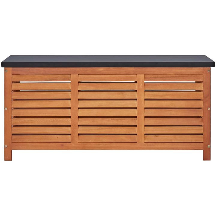 Dynbox 117x50x55 cm massivt eukalyptusträ vidaXL 117 x 55 x 50 cm – bild 3
