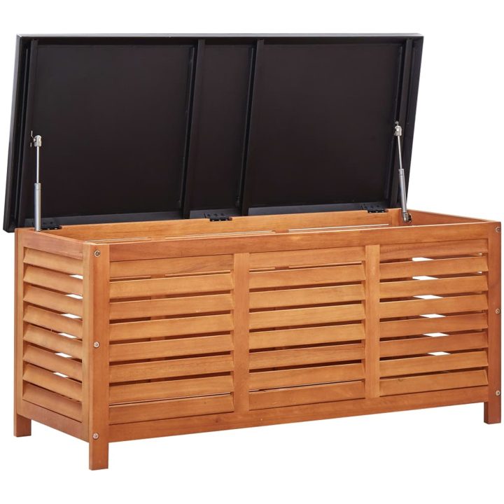 Dynbox 117x50x55 cm massivt eukalyptusträ vidaXL 117 x 55 x 50 cm – bild 4