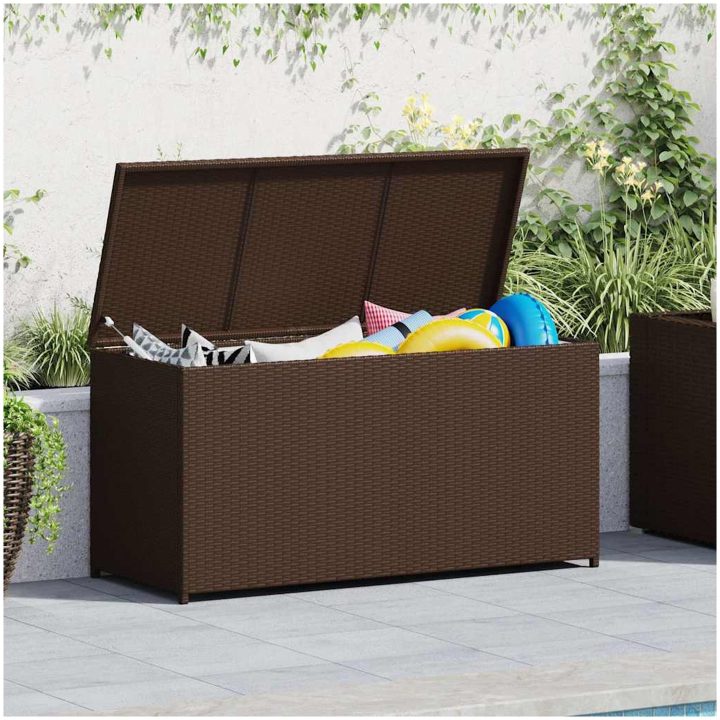 Dynbox 120x50x60 cm konstrotting brun vidaXL – bild 2