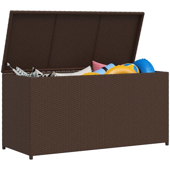 Dynbox 120x50x60 cm konstrotting brun vidaXL – bild 4