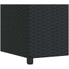 Dynbox 120x50x60 cm konstrotting svart vidaXL – miniatyr 11