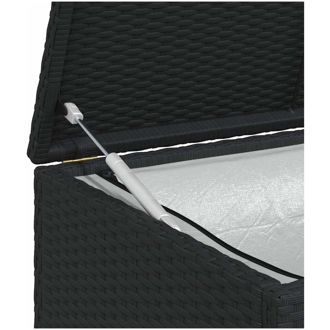 Dynbox 120x50x60 cm konstrotting svart vidaXL – bild 9