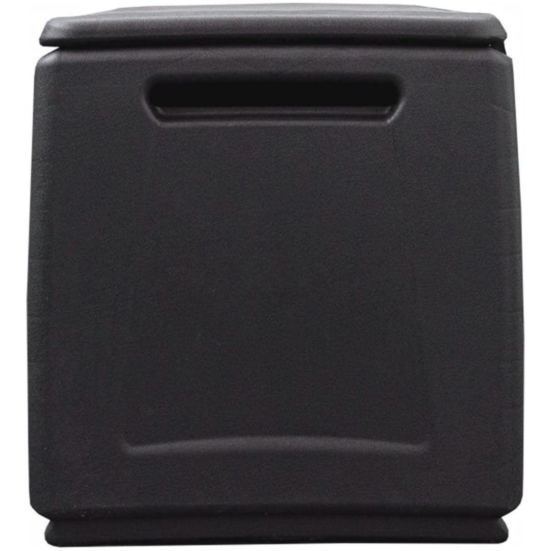 Dynbox 130 L mörkgrå och svart vidaXL 54 x 53 x 57 cm – bild 3