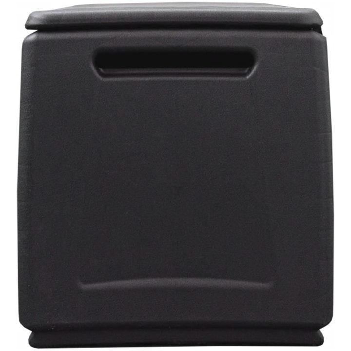 Dynbox 130 L mörkgrå och svart vidaXL 54 x 53 x 57 cm – bild 3