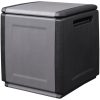 Dynbox 130 L mörkgrå och svart vidaXL 54 x 53 x 57 cm – miniatyr 1