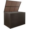 Dynbox 150x100x100 cm konstrotting brun vidaXL – miniatyr 2