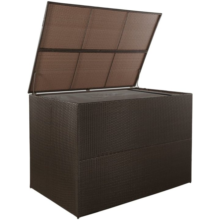 Dynbox 150x100x100 cm konstrotting brun vidaXL – bild 2