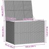 Dynbox 150x100x100 cm konstrotting brun vidaXL – miniatyr 12