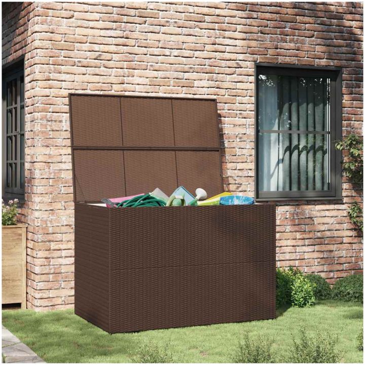 Dynbox 150x100x100 cm konstrotting brun vidaXL – bild 3
