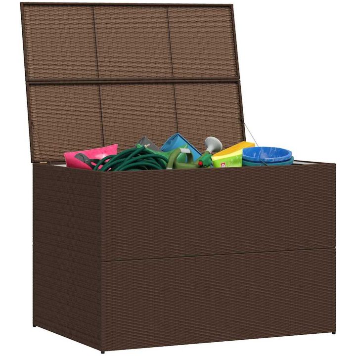 Dynbox 150x100x100 cm konstrotting brun vidaXL – bild 4