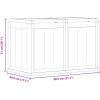 Dynbox 180 liter brun PP-träliknande vidaXL – miniatyr 11