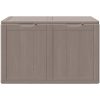 Dynbox 180 liter brun PP-träliknande vidaXL – miniatyr 4
