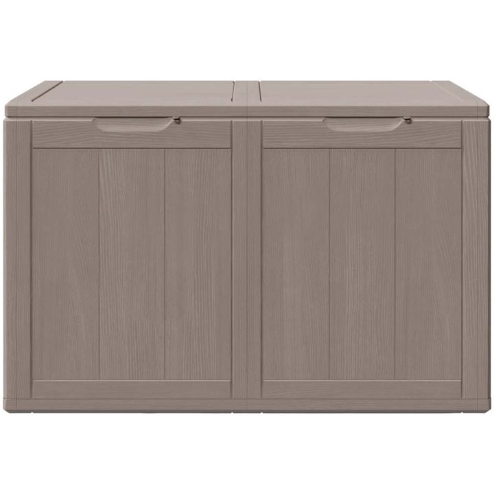 Dynbox 180 liter brun PP-träliknande vidaXL – bild 4