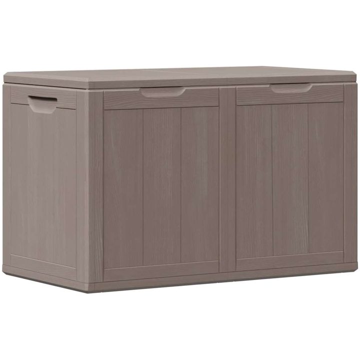 Dynbox 180 liter brun PP-träliknande vidaXL – bild 6