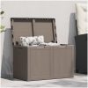 Dynbox 180 liter brun PP-träliknande vidaXL – miniatyr 1
