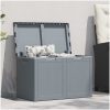 Dynbox 180 liter grå PP-träliknande vidaXL – miniatyr 1