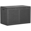 Dynbox 180 liter svart PP-rotting vidaXL – miniatyr 2