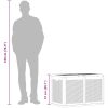 Dynbox 180 liter svart PP-rotting vidaXL – miniatyr 11
