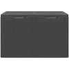 Dynbox 180 liter svart PP-rotting vidaXL – miniatyr 4