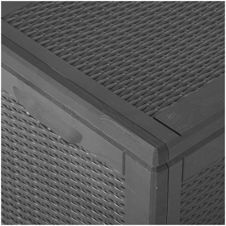Dynbox 180 liter svart PP-rotting vidaXL – bild 9