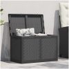 Dynbox 180 liter svart PP-rotting vidaXL – miniatyr 1