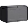 Dynbox 230 L mörkgrå och svart vidaXL 96 x 53 x 57 cm – miniatyr 2