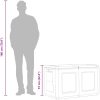 Dynbox 230 L mörkgrå och svart vidaXL 96 x 53 x 57 cm – miniatyr 11