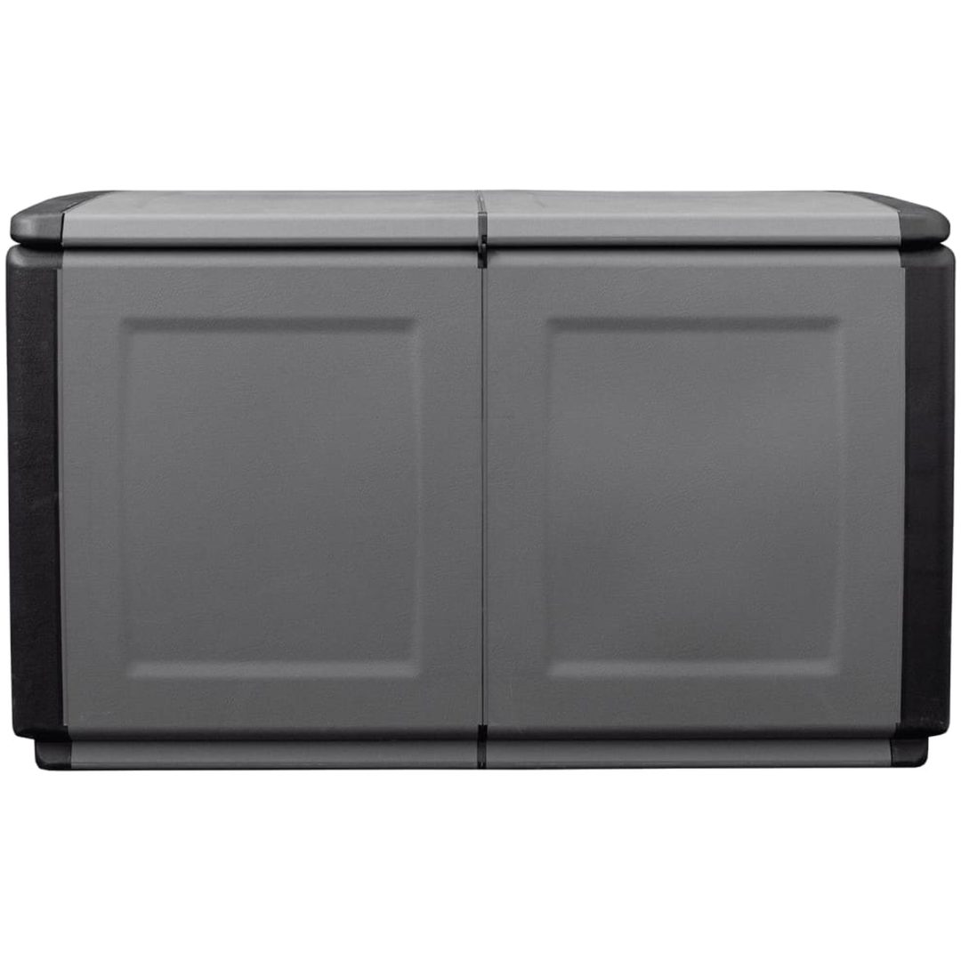 Dynbox 230 L mörkgrå och svart vidaXL 96 x 53 x 57 cm – bild 4