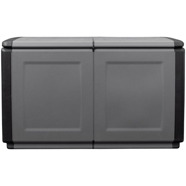 Dynbox 230 L mörkgrå och svart vidaXL 96 x 53 x 57 cm – bild 4