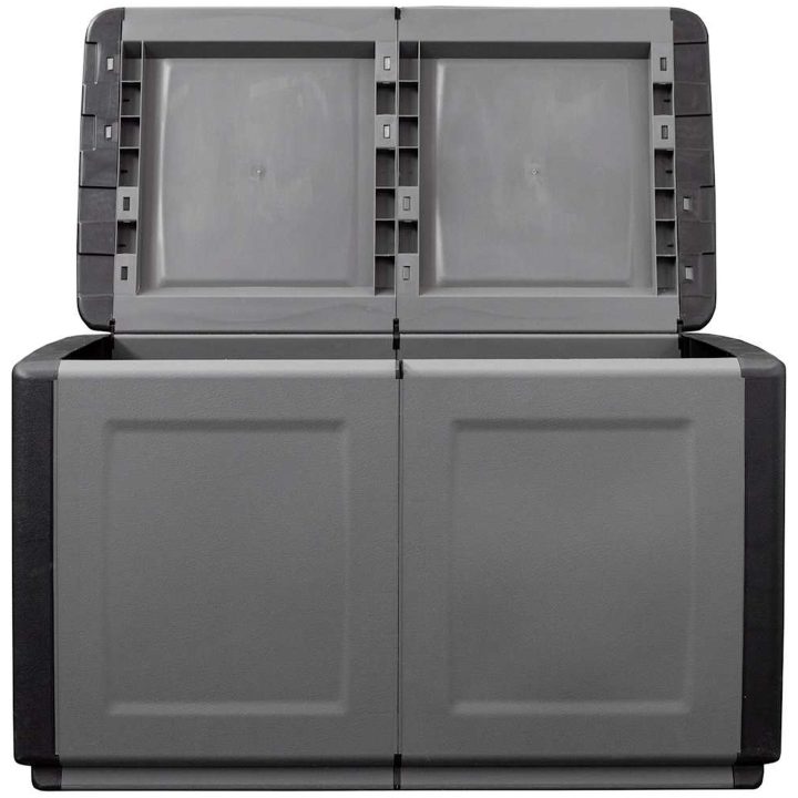 Dynbox 230 L mörkgrå och svart vidaXL 96 x 53 x 57 cm – bild 6