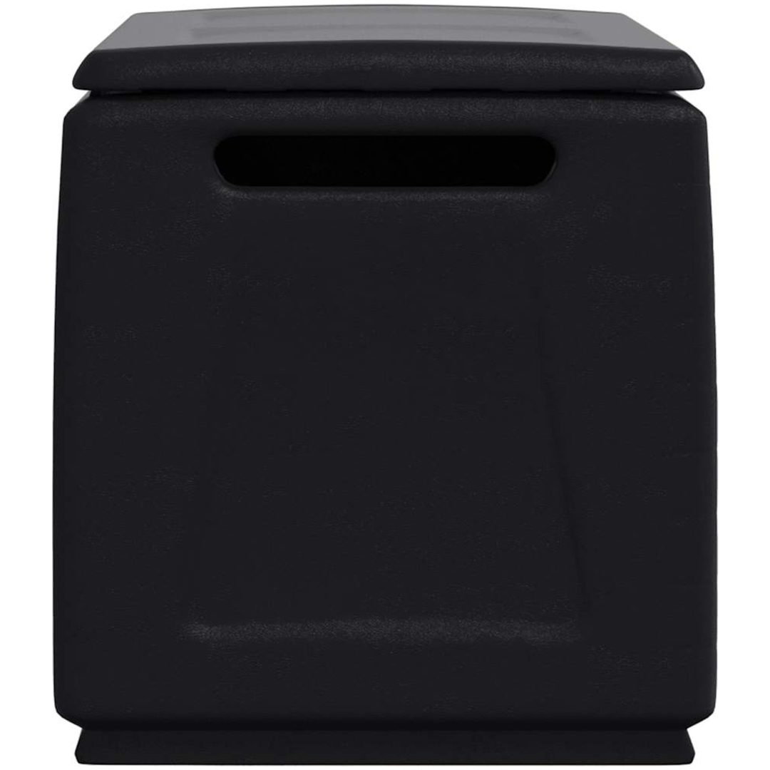 Dynbox 230 L mörkgrå och svart vidaXL 96 x 53 x 57 cm – bild 7