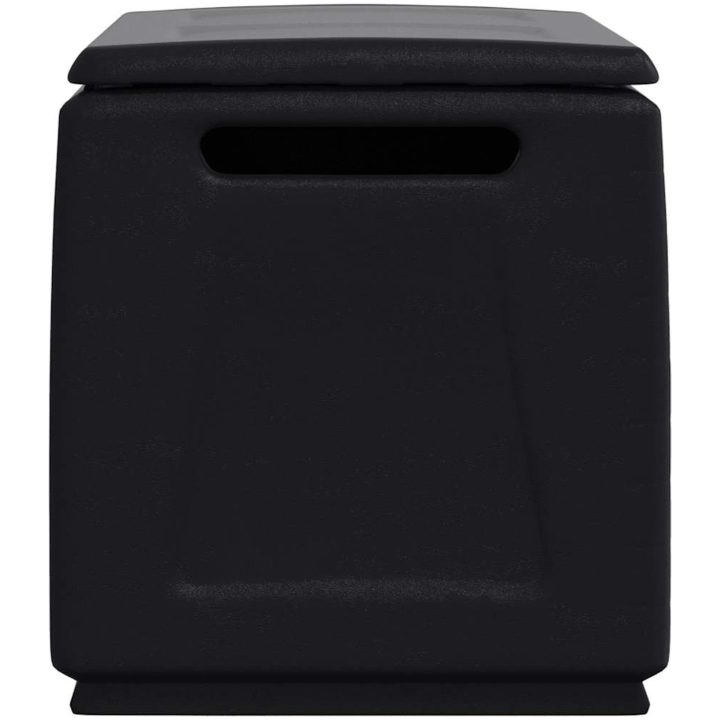 Dynbox 230 L mörkgrå och svart vidaXL 96 x 53 x 57 cm – bild 7